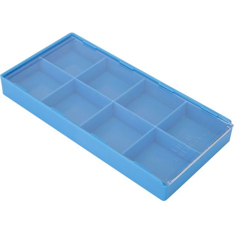 Boîte de rangement en plastique pour pièces de montre, organisateur, plateau de rangement pour outils de réparation d'horloger (8 compartiments) (1/5)