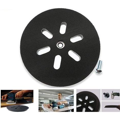 Plateau de ponçage de 150 mm - Pour ponceuse excentrique Bosch GEX 150 AC, PEX 15 AE, GEX 150 Turbo - 150 mm avec vis W Plateau et patin de ponçage (1/5)