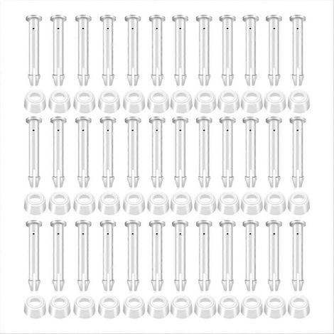 Pack of 36 joining pins and rubber seals for Intex pools from 13 to 24 inches.