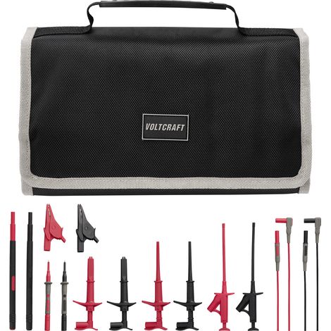 VOLTCRAFT MLSet-100 Messleitungs-Set Steckanschluss 4 mm Krokoklemmen, Prüfspitze, Buchse 4 mm 1.2 m (1/5)