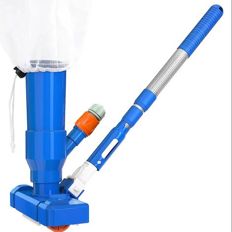 Accessoires de piscine (K-1060 USA) Nettoyeur de piscine portable 40" amélioré, nettoyeur à jet sous-marin avec brosse (1/5)