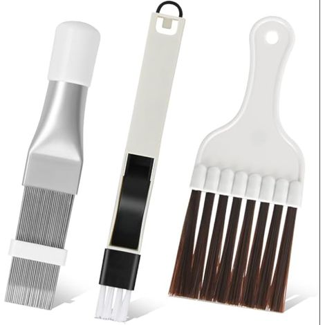 Peigne de Climatiseur, 3 Pièces Brosse de Nettoyage Condenseur de Climatiseur, eignes à lamelles, Climatisation Brosse, Nettoyage Climatisation Brosse pour Nettoyer Le Radiateur (1/5)