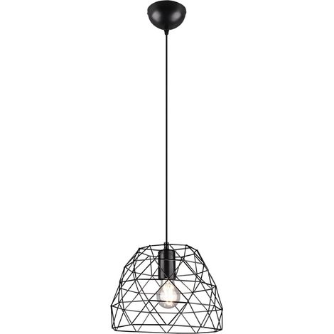 Haval sospensione gabbia metallo nero opaco lampada trio lighting r30711032 (1/5)