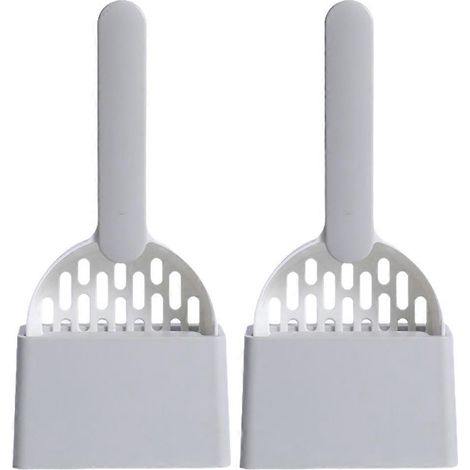 Pelle à litière pour chat avec base, pelle à litière pour chat, outils de nettoyage pour litière pour chatons, accessoires pour animaux de compagnie (1/5)