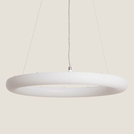 Suspension LED 48W Métal Ø500 mm Irlava Blanc
