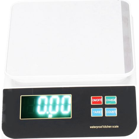 Balance de cuisine électronique 5 kg/1 g, étanche, rechargeable, en acier inoxydable. (1/5)