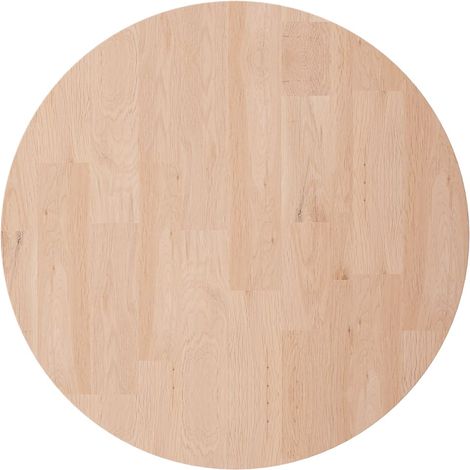 Dessus de table  Dessus de bureau  Plateau de table rond Ø50x4 cm Bois de chêne massif non traité