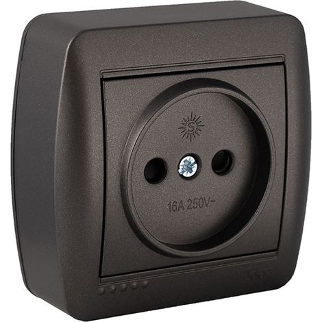 Base Fija 2P 16A 250V de Superficie Serie Mural