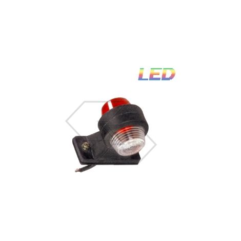 Feu de gabarit à led pour tracteur agricole blanc rouge 12 24 Volt