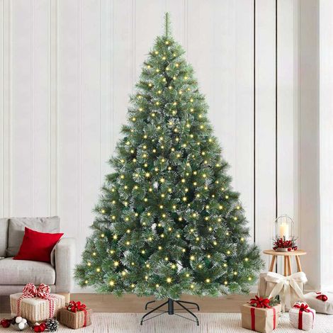 vidaXL Árbol de Navidad artificial con 300 LED Verde 240 cm PE y PVC (1/5)