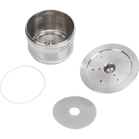 Filtre à café réutilisable en acier inoxydable compatible avec les capsules Caffitaly, Wacaco et Tchibo. (1/5)