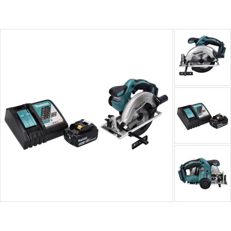 Sega circolare a batteria Makita DSS 611 RT1 18 V 165 mm + 1x batteria 5,0 Ah + caricabatterie (1/5)