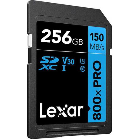 Lexar SDXC 800x Pro 256GB C10 V30 U3