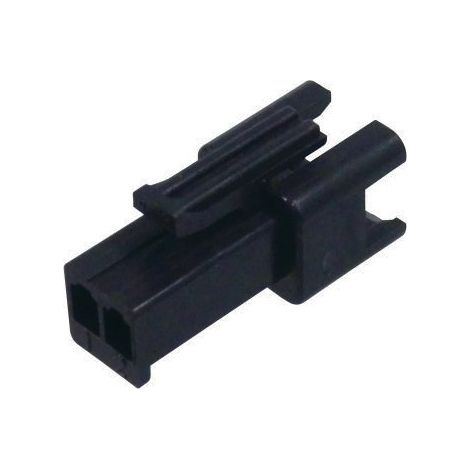 Connettore SM femmina 2 vie nero