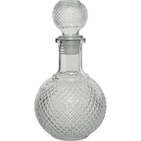 Kaemingk Glasflasche rund Ø 10,5 x 20,5 cm Glasflasche