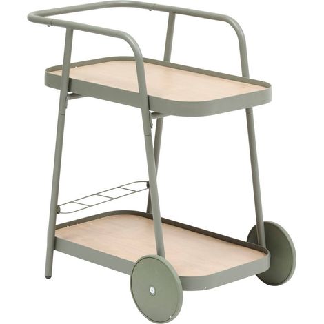 Carrello da giardino a 2 livelli verde alloro easiness - Hespéride