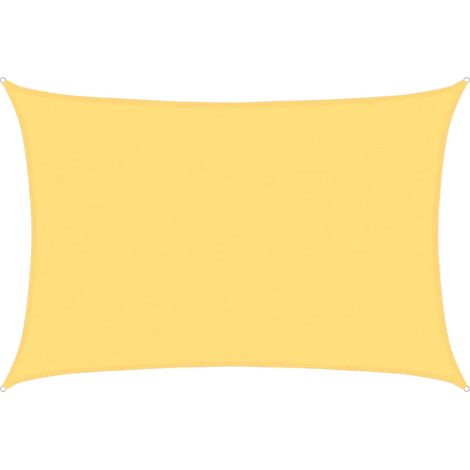 Sunshade Sail 160 g/m² Beige 5x6 m HDPE vidaXL