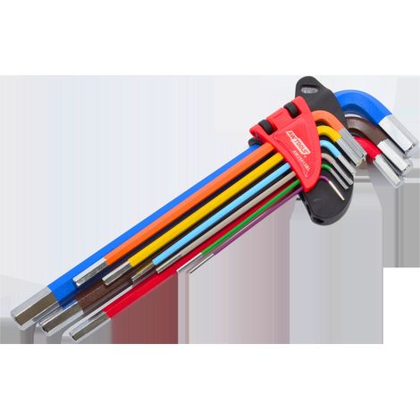 Chiavi a brugola awtools hex allen wrenches set 9 acciaio S2