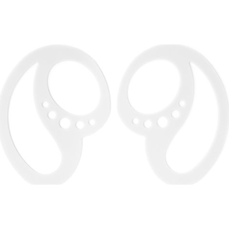 1 Paire Crochet Oreille Portable Antichute Silicone Fixation Écouteur Bluetooth Serre-Cordon Blanc (1/5)
