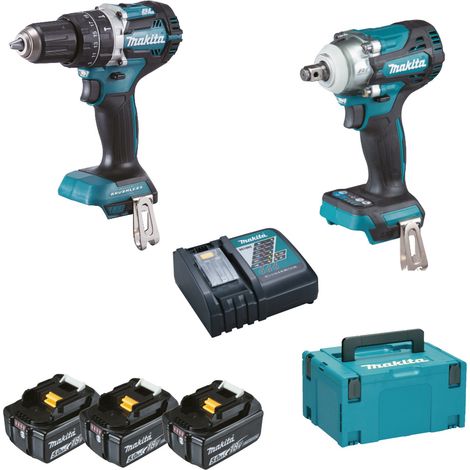 MAKITA KIT DESTORNILLADOR DHP484 + DTW300 DLX2359TJ1 (1/2)