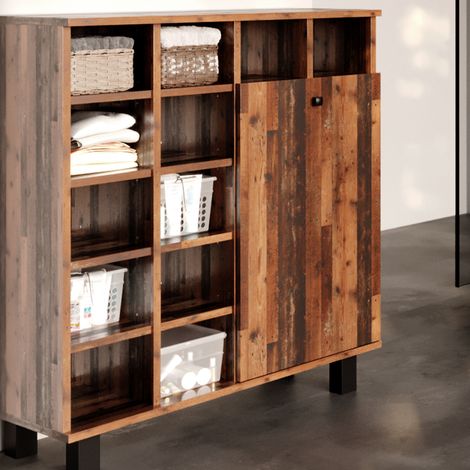 Mueble de baño Fynn, Roble rústico, 78.4 x 91.6 cm, Vicco