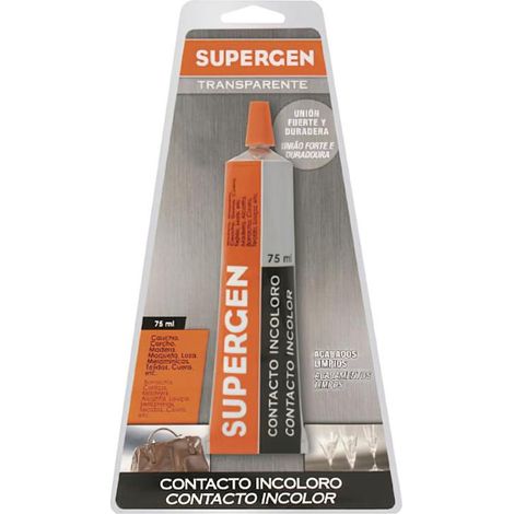 Pegamento Supergen Incoloro   75 ml.