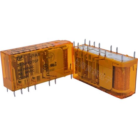 Original Hongfa HFA6/24-5H1DTGF 24V DC 6A elevator safety relay (5 inputs, 1 output)