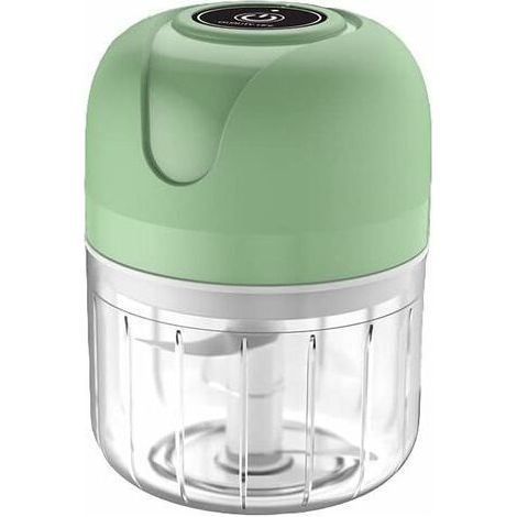 Tigrezy-Hachoir à Viande Electrique，Mini hachoir électrique, 250 ml, hachoir de cuisine électrique avec chargeur USB, hachoir à oignons avec 3 lames (1/5)
