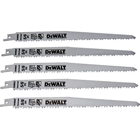 Dewalt DT2352-QZ Lama Sega Diritta HCS 230 mm 5 Pezzi Legno