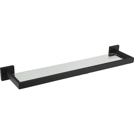 Ensemble de quincaillerie de bain, acier inoxydable, accessoires muraux, Étagère en verre 50cm (1/2)