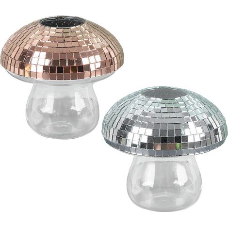 Vase Hydroponique Lantern Luxe 2 Pièces - Grand Vase en Verre Transparent pour Arrangement floral (Doré + Argenté) - Décor Salon (1/3)