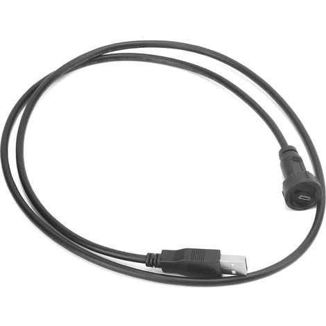 Connecteur USB Micro étanche IP67 mâle 2.0 avec câble 0,3m E10MCTAM/U2AM, fiche robuste pour extérieur. (1/5)