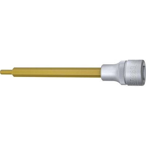 Hazet Schraubendreher-Steckschlüsseleinsatz 986SL-4, 1/2 (12,5 mm) Vierkant hohl, Innen Sechskant Profil, SW 4 mm