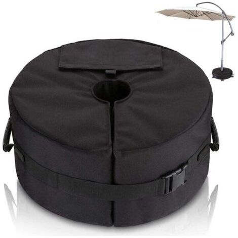 Sac de Poids de Base pour Parasol - Diamètre Réglable Ouverture latérale Poids de La Base du Parasol - Support de Poids de Parasols de Jardin Extérieur pour Patio - Sacs de Sable Jusqu'à 40 kg