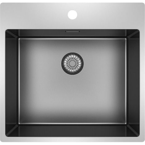 CARESSI Einbaubecken CAPP50KR10GM Gun Metal (PVD) (1/2)