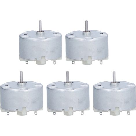 Lotto di 5 micro-motori DC a spazzola in lega, 2700 giri/min, 3V, RF-500TB, per utensili elettrici a motore (1/5)