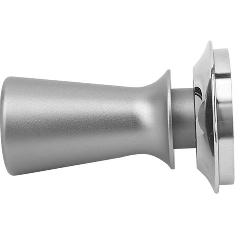 Kaffeetamper aus Edelstahl, 58 mm Drucktamper, benutzerfreundliches Zubehör für Kaffeemaschinen, grau (1/5)