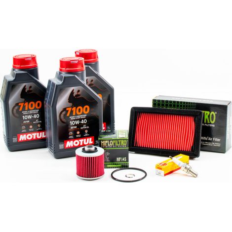 Kit Révision Filtres Bougies pour YAMAHA XT 660 R de 2004 à 2014 - MOTUL 7100 10W40 3L