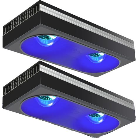 Éclairage d'Aquarium Marin, LED Plein Spectre, Contrôle WiFi, 2 Lampe avec Kit de Suspension (1/2)