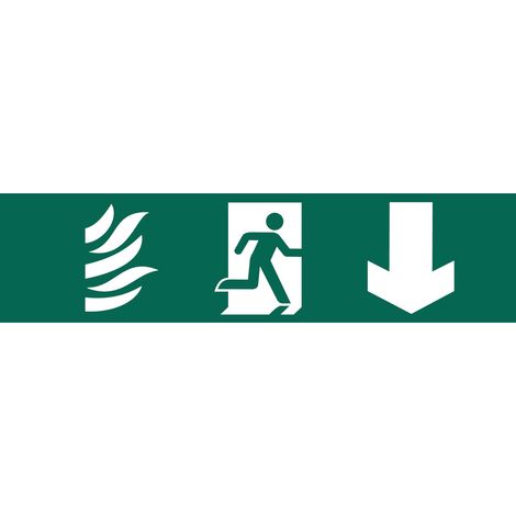 Draper 'Running Man Arrow Down' Safety Sign (73201) (1/5)