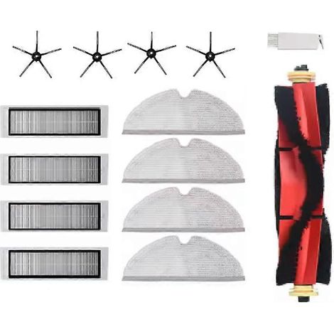 14 pièces pour Roborock S5 Max S50 Max S55 Max S6 MAXV Brosse pour aspirateur principale et latérale Serpillière Filtre (1/5)