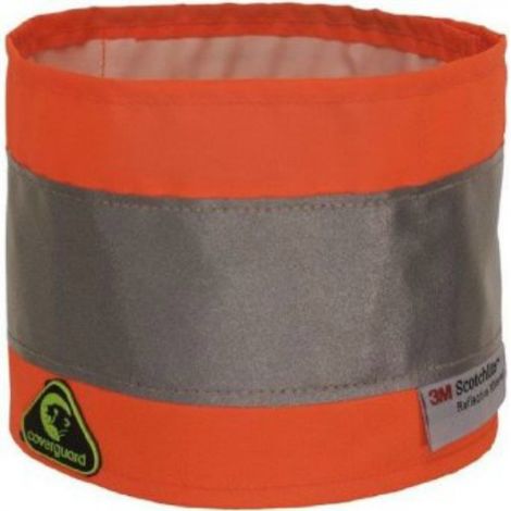 Fascia alta visibilità in polistere con banda rifrangente riflettente 3M™ in 3 colori - Colore: Rosso