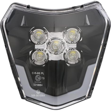 Plaque Phare Avant Moto,Phare LED Moto pour EXC250 SX250 SXF250 EXC450 SX350 SXF450 EXC525 640LC4 Dirt Bike Enduro Supermoto (1/5)