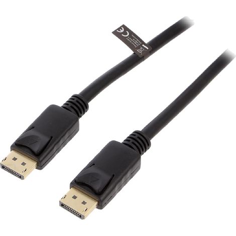 Cable DisplayPort 1.4 male des deux cotes 3m - Noir
