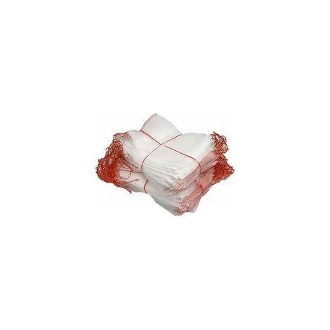 Paquete de 50 bolsas de malla antiinsectos, malla de protección de nailon para jardín, bolsas reutilizables para proteger frutas y plantas, bolsas para uvas a prueba de pájaros con cordón (25 x 15 cm)