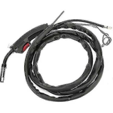 Pièces de rechange pour torche de soudage MIG avec câble de protection gazeuse CO2 de 2 m pour poste à souder MIG130 (08-12 mm²). (1/5)