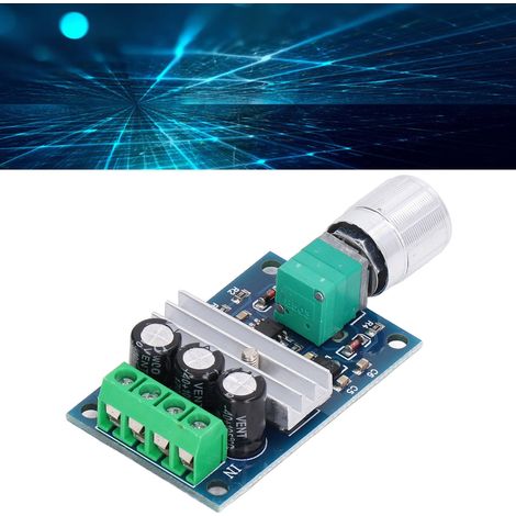 Contrôleur de vitesse pour moteur CC 6V-28V PWM (6V, 12V, 24V, 28V, 3A) - Référence 1203B (1/5)