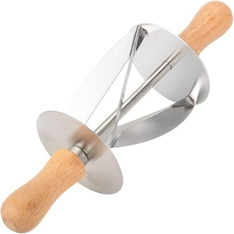 Taglia croissant, macchina per croissant, taglia pasta per torte, pane e panini con manico, forma perfetta, coltello per stendere la pasta, coltello da cucina - Crezuo