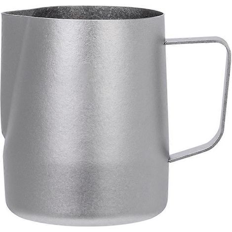 Mousseur à lait tasse 600ml café latte art lait pichet avec rond bec verseur café pichet extérieur Titanium Tablewarev (1/5)
