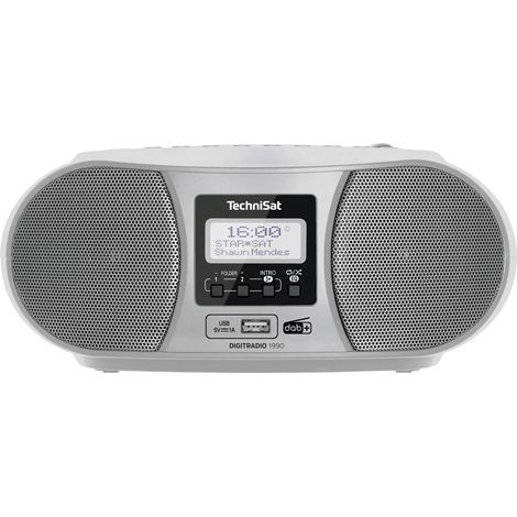 TechniSat DIGITRADIO 1990 Radio CD DAB+, FM AUX, Bluetooth, CD, USB Funzione di carica della batteria , Funzione allarm (1/5)